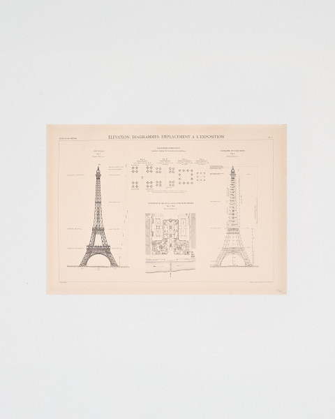 Elevation Poster - Official Eiffel Tower Shop