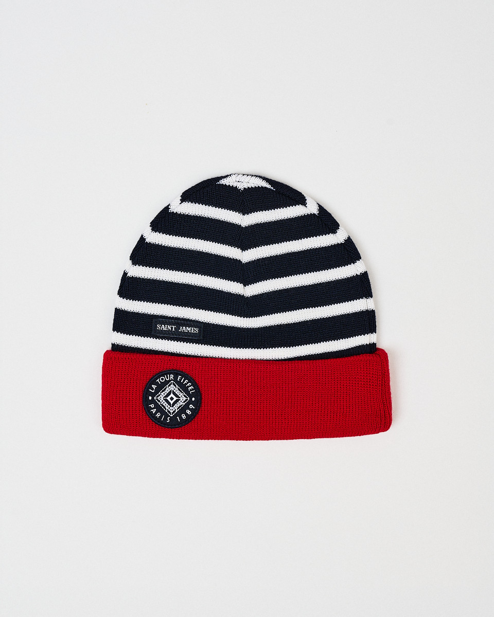 Bonnet Enfant Bleu Laine Saint James - Boutique tour Eiffel