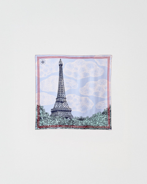 67x67cm Day Silk Scarf - Eiffel Tower Shop
