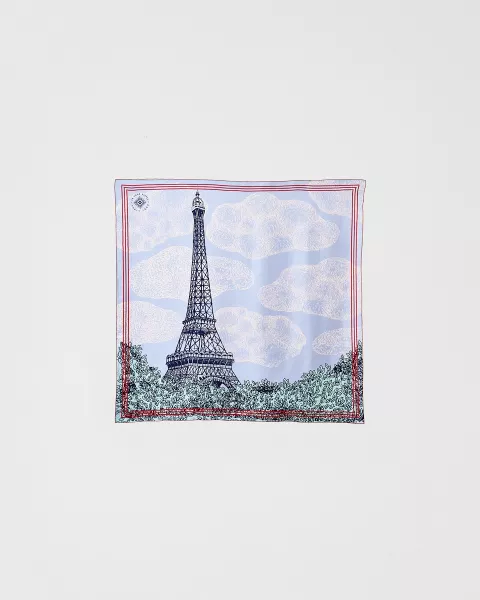 67x67cm Day Silk Scarf - Eiffel Tower Shop