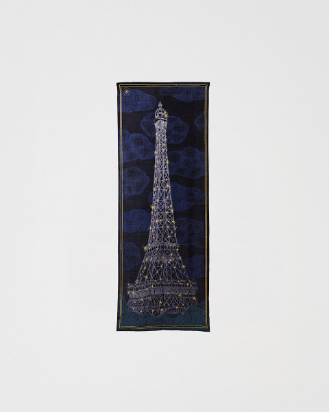 Estola 67x180cm Noche Lana y Seda - Tienda Torre Eiffel