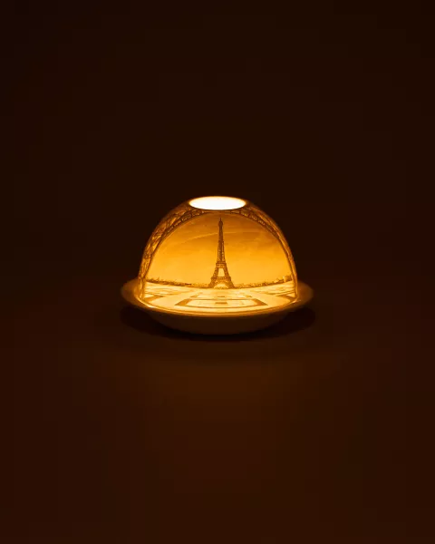 Led Porcelain Lithophane The Eiffel Tower Bernardaud