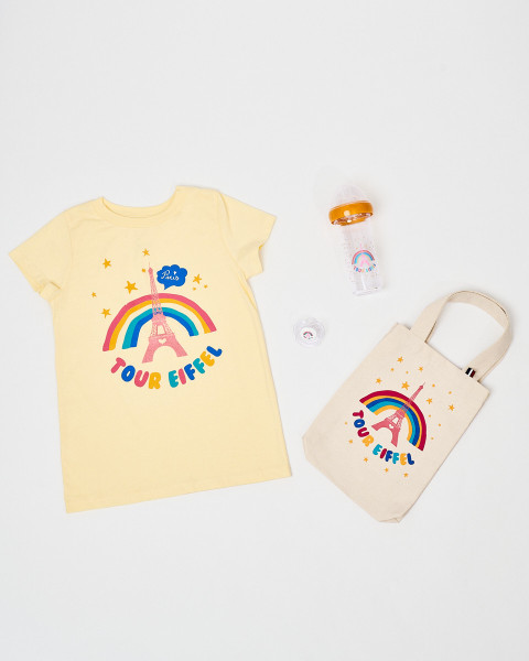 Rainbow Eiffel Tower Kids T-shirt - Official Eiffel Tower Store