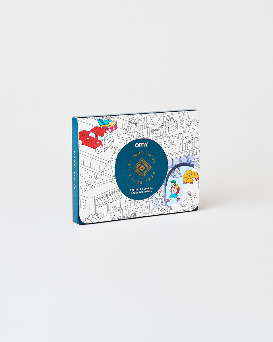 Mini libro para colorear Torre Eiffel Omy -  Tienda de la Torre Eiffel