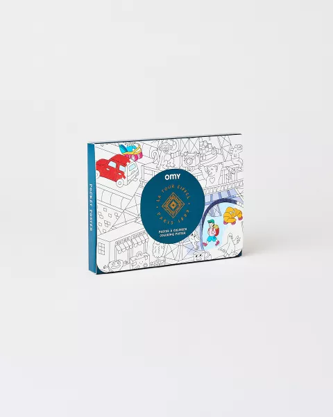 Mini coloring book Eiffel tower OMY -  Official Eiffel Tower Shop