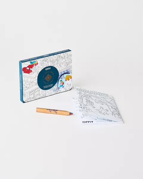 Mini coloring book Eiffel tower OMY -  Official Eiffel Tower Shop