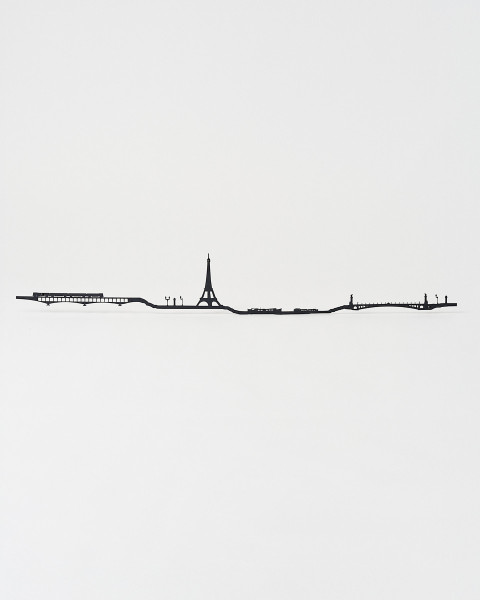 Paris Wall Decoration 50cm Black - Official Eiffel Tower Shop