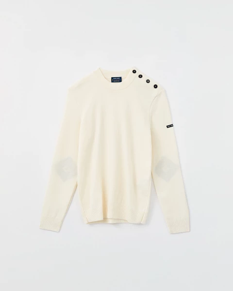 Suéter de lana blanco para hombre - Tienda Torre Eiffel