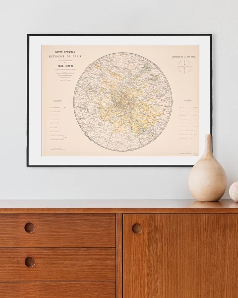 Environs de Paris Poster - Official Eiffel Tower Shop