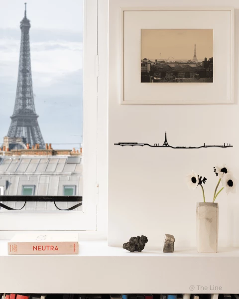 Décoration murale Paris 50cm Noir - Boutique tour Eiffel