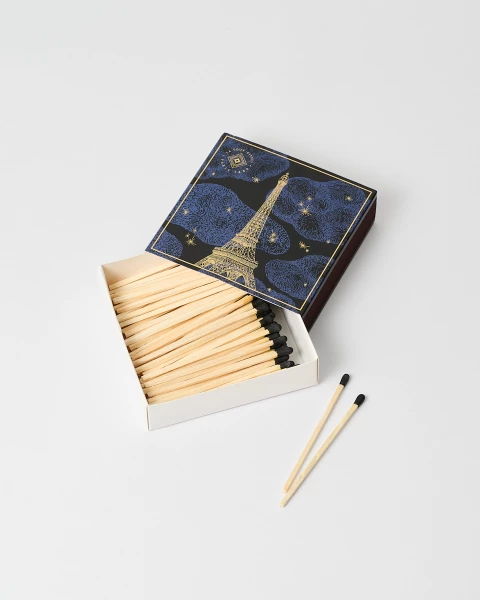 Night Blue Matchbox – Day & Night Collection - Eiffel Tower Shop
