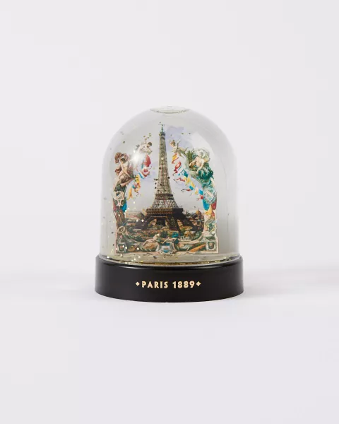 Vintage snow globe with the Eiffel Tower from the 1889 World's Fair