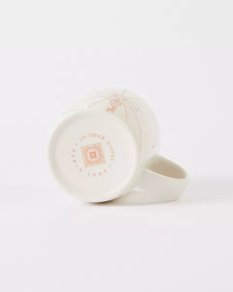Mug blanc et cuivre tour Eiffel collection 330 Mètres