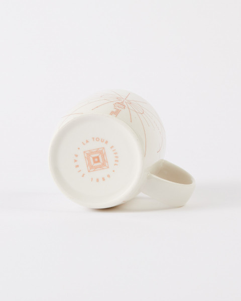 White Eiffel Tower Mug from the 330 Meters collection