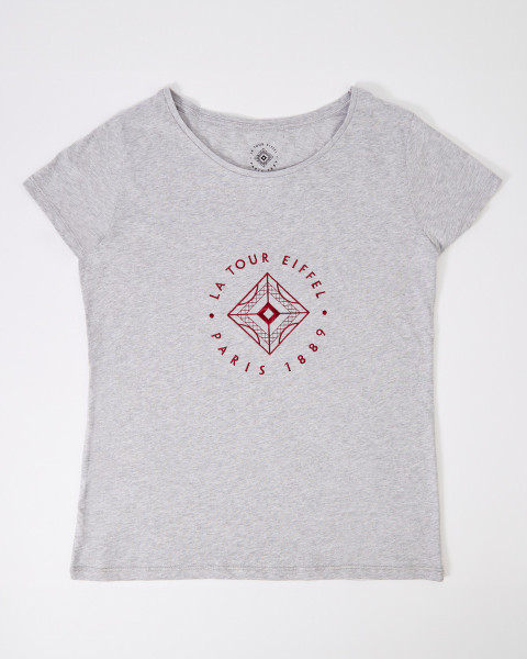 Camiseta Signature Gris Jaspeado - Tienda Oficial de la Torre Eiffel.